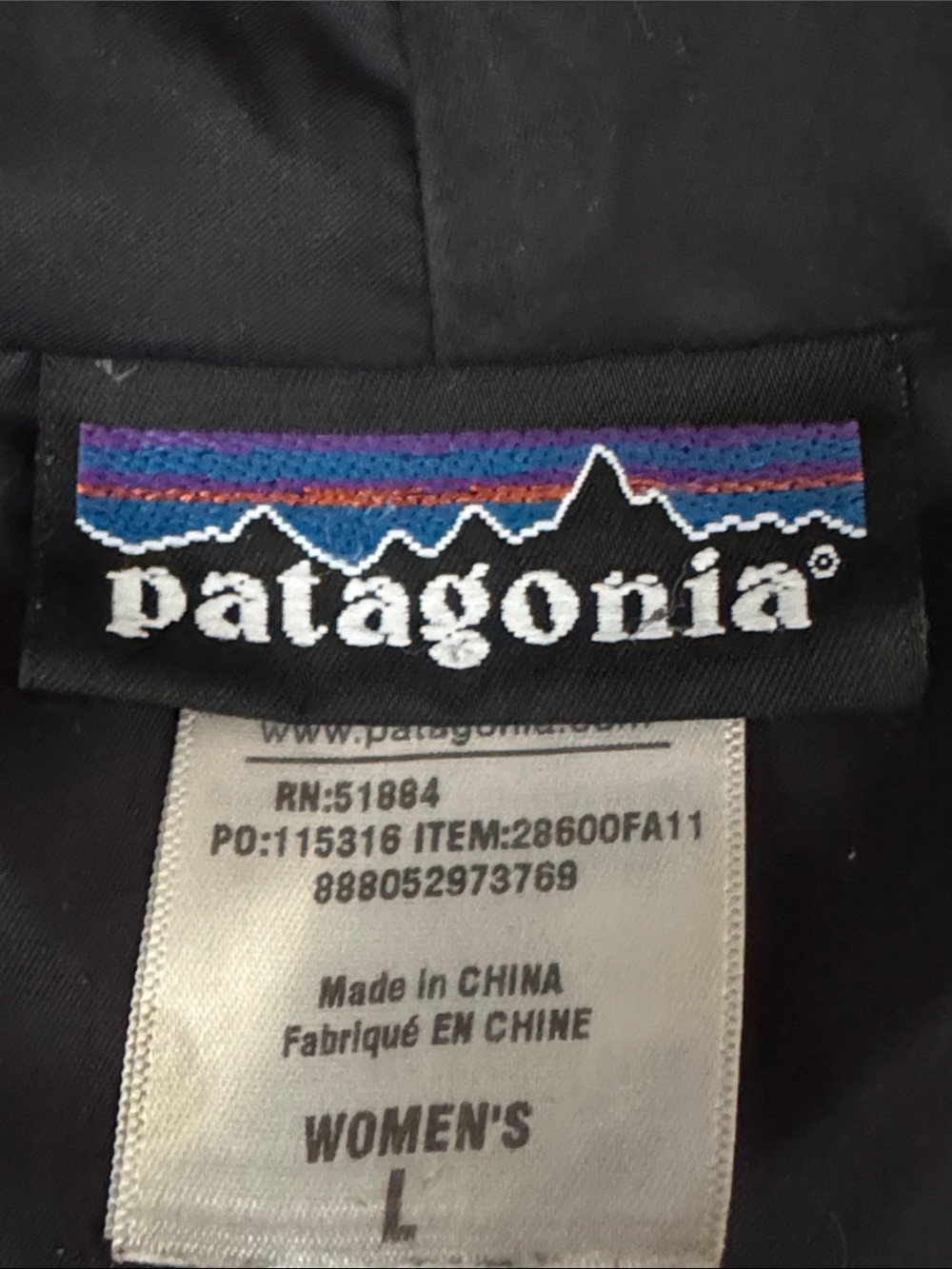 Patagonia Women's Black Down Hooded Quilted Puffer Jacket - Picture 6 of 9